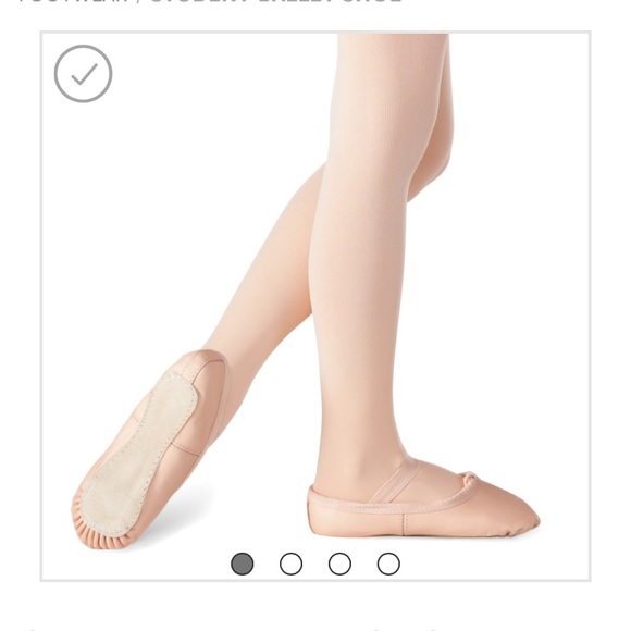 Revolution dance student ballet shoe classic pink size 8C - Picture 1 of 3